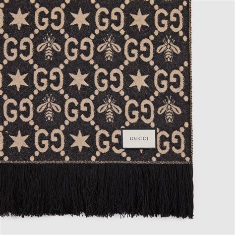 gucci luxury throw blanket black.